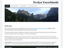 Tablet Screenshot of evelynyarzebinski.com